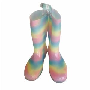 Magellan Sz 8 Rainbow Rain Boots Women